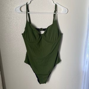 ACACIA Marlow Full Piece Basil Ribbed size 2X